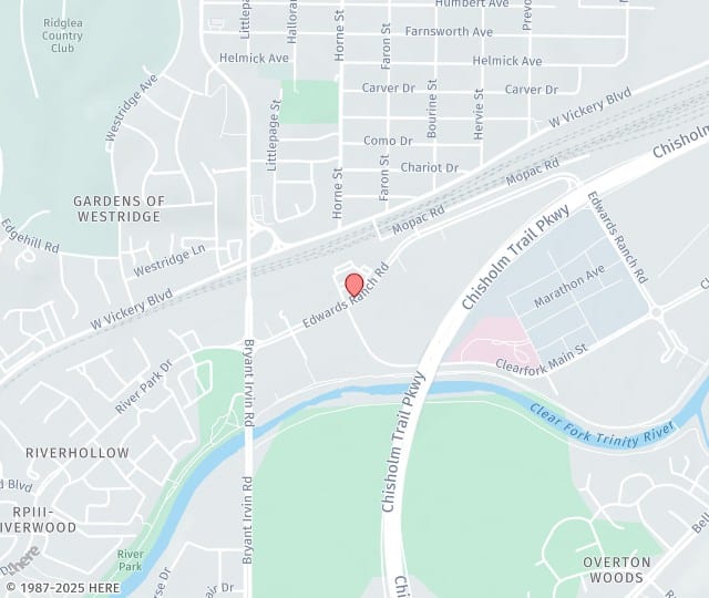 Location Map: 5668 Edwards Ranch Rd. Fort Worth, TX 76109